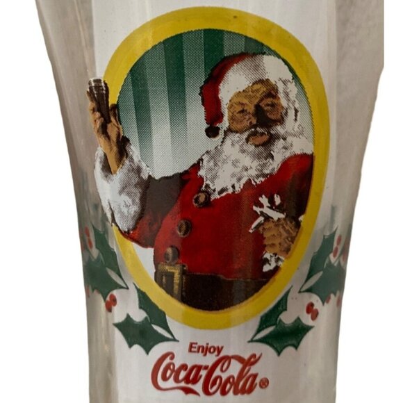 Big Boy Restaurant Santa Coca Cola 8 Glasses Santa Christmas - Picture 2 of 4